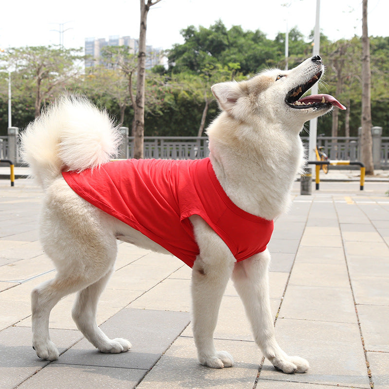 Dog vest shirt Pet Zen red summer dog clothing for small to medium dogs on Tampa Home & Garden Store