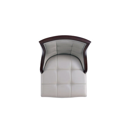 White bar-height stool with solid wood frame in traditional design by HouseOfZazla on Tampa Home & Garden Store