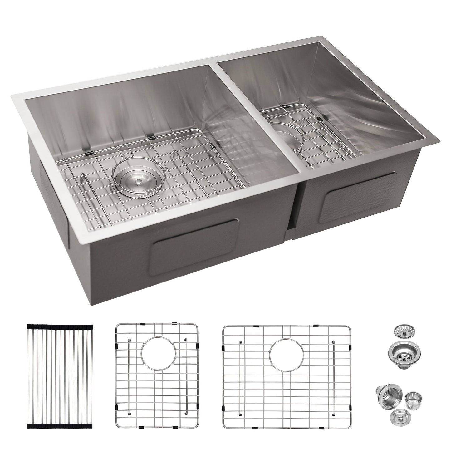 Modern Double Bowl Undermount Sink And Steel