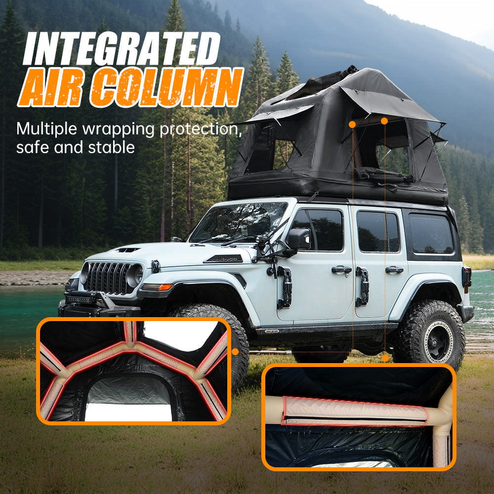 Foldable Inflatable Roof Top Tent For A Camper