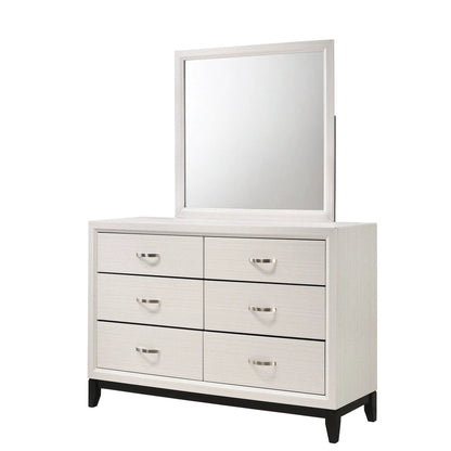 Contemporary 6 Drawer Dresser with Handles