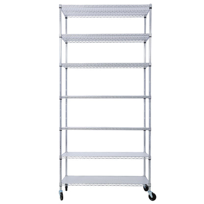 7 Tier Heavy Duty Wire Shelving and Storage Rack