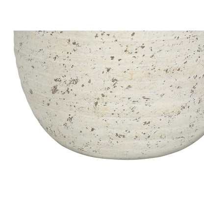 Concrete Cream Table Lamp with Ivory Shade