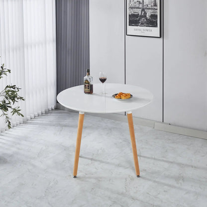 Extendable Dining Table with Durable Metal Legs