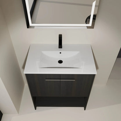 Modern Bathroom Vanity with Ceramic Sink