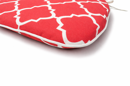Outdoor Chair Cushions and Plaid Red Patio Set