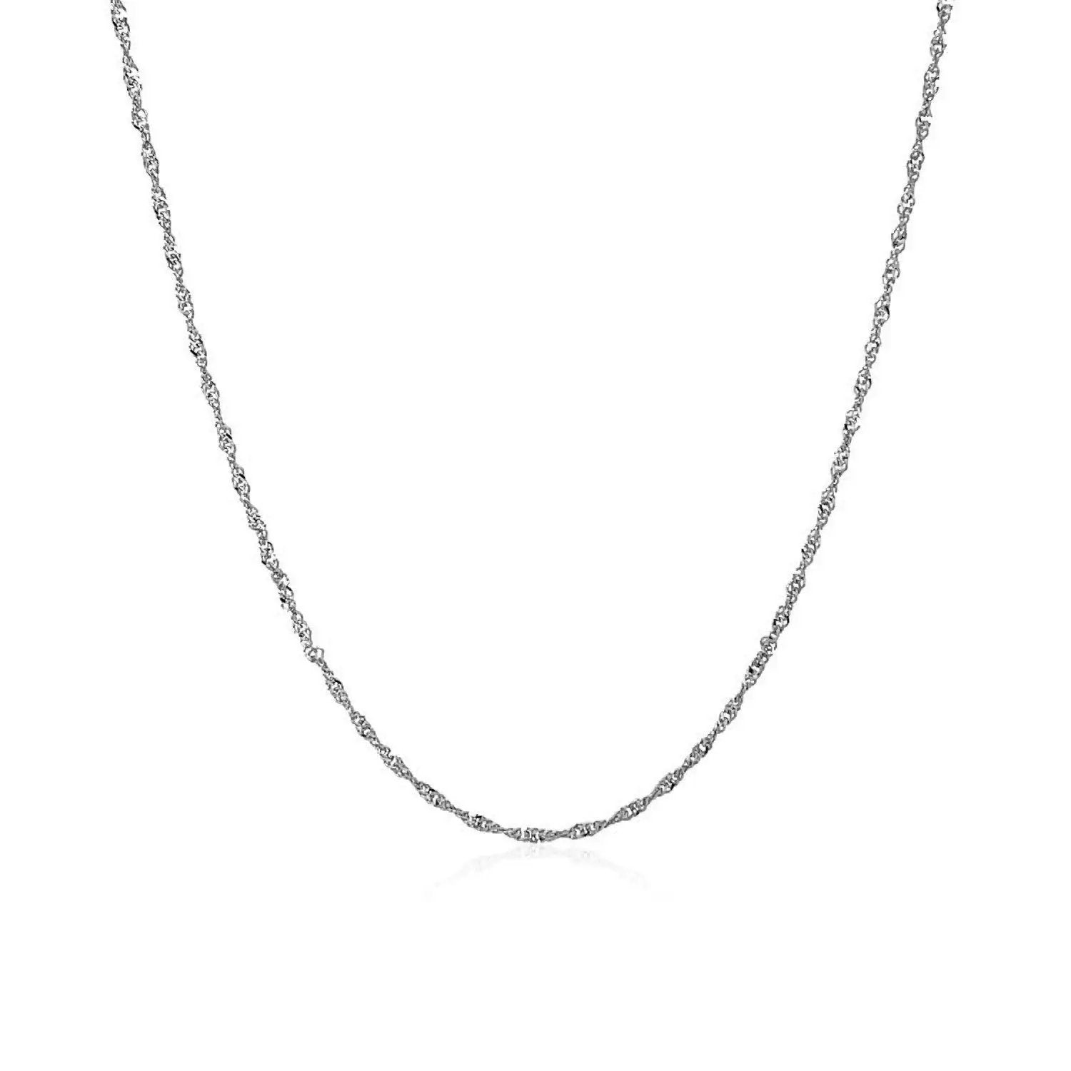 14k white gold Singapore chain necklace 1.0mm Bids.com on Tampa Home & Garden Store