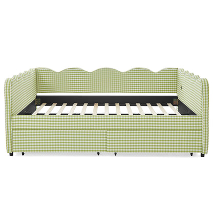Gingham Daybed With Usb Port And The Wave Shape
