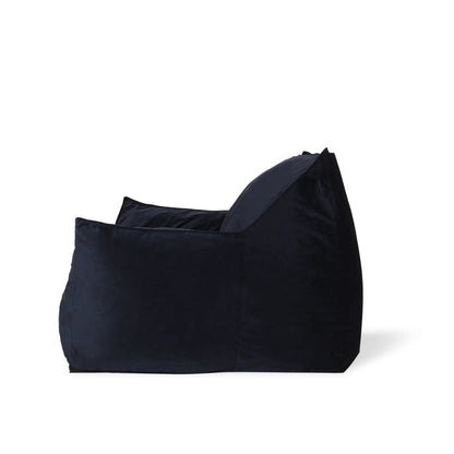 Allea Velveteen Bean Bag Chair Midnight Blue