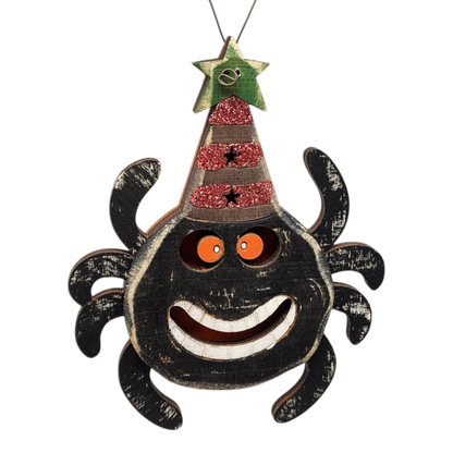 Adorno de araña espeluznante