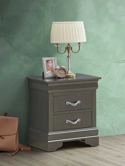 Decorative Nightstand with Modern Accents