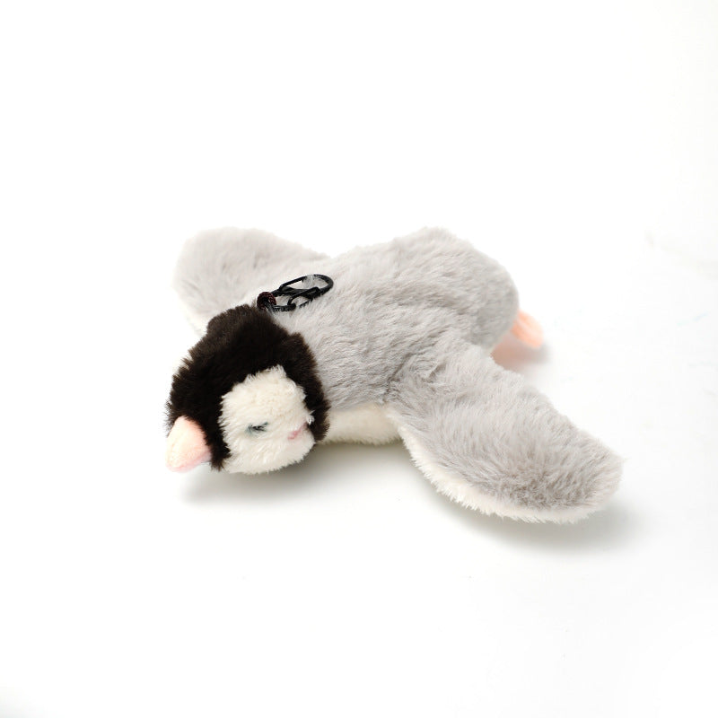 Soft gray winged bird plush toy with white face and pink beak from Sell My Stuff on Tampa Home & Garden Store