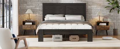 Full Size Sturdy Wooden Platform Bed Frame