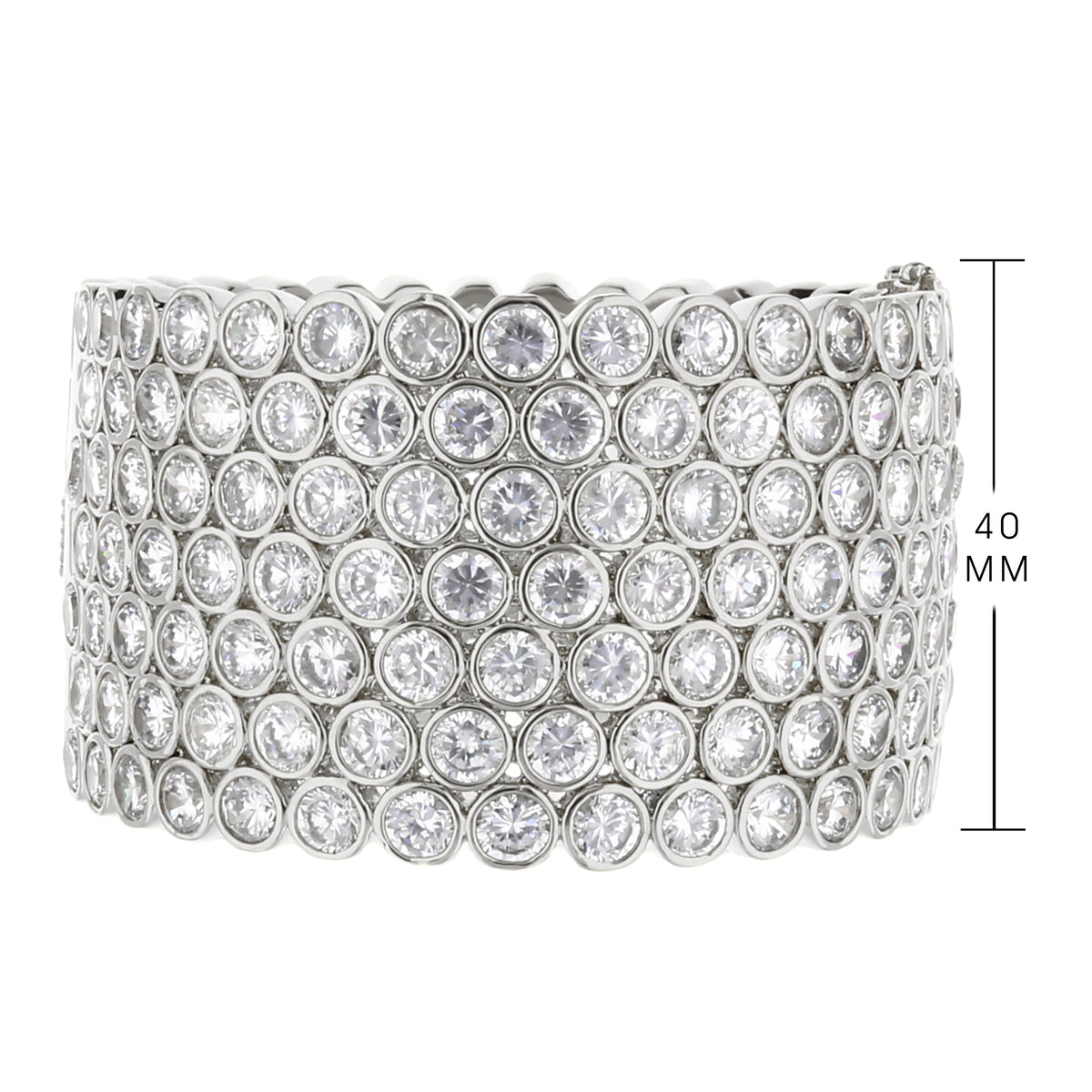 Shimmer and Glimmer Pave Bangle bracelet silver-tone pave crystals by Lauren G Adams on Tampa Home & Garden Store
