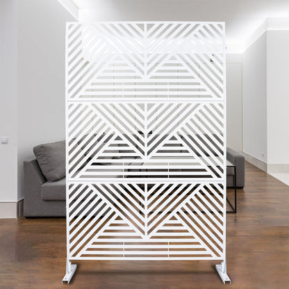 Freestanding Metal Privacy Screen and Stand