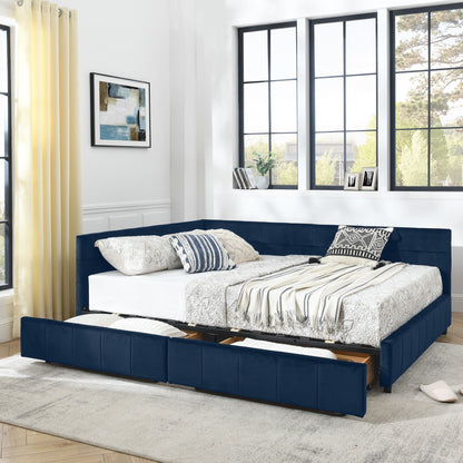 Elegant Upholstered Bed Frame And Armrests
