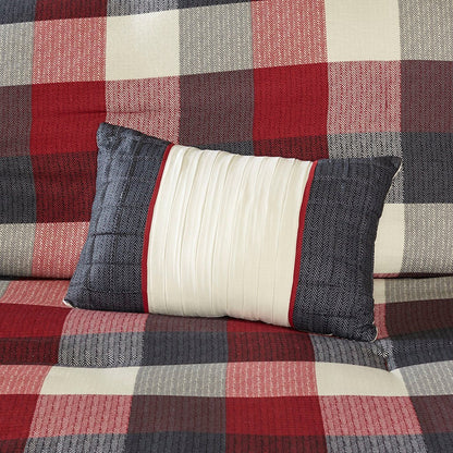 Queen 7 Piece Herringbone Comforter and Set
