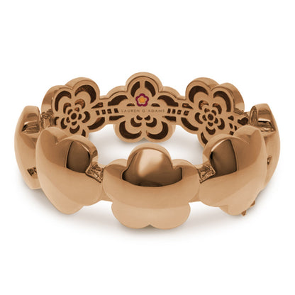 Shiny Daisy Bangle rose-gold polished blossom bracelet by Lauren G Adams, Collections on Tampa Home & Garden Store