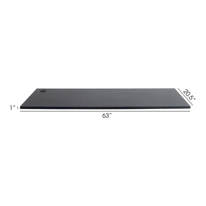 63-inch dark gray workstation work top with water-resistant E0 board and cable hole on Tampa Home & Garden Store