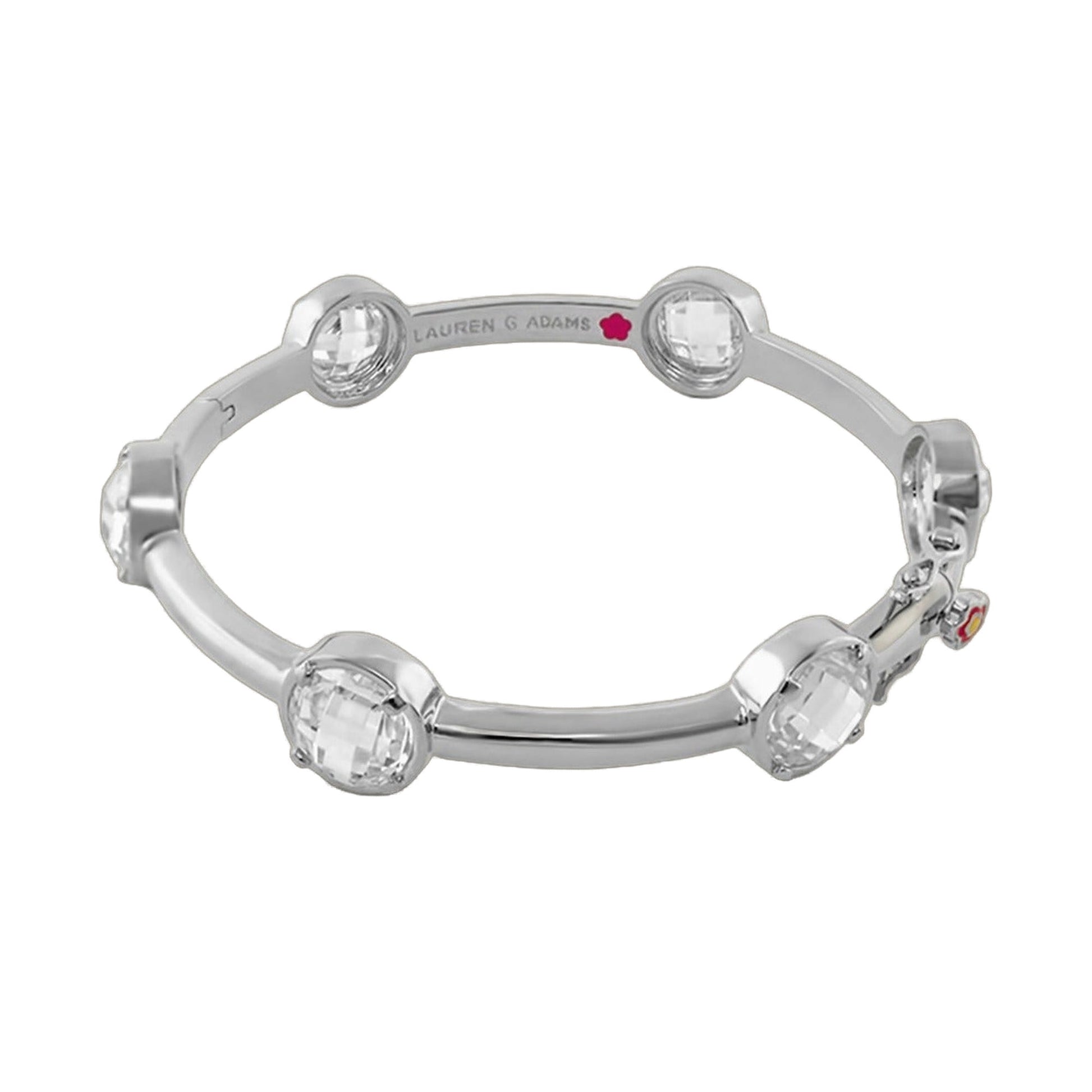 Glamour by the Yard Bangle eternity bracelet silver crystals Lauren G Adams on Tampa Home & Garden Store