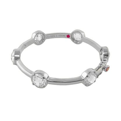 Glamour by the Yard Bangle eternity bracelet silver crystals Lauren G Adams on Tampa Home & Garden Store