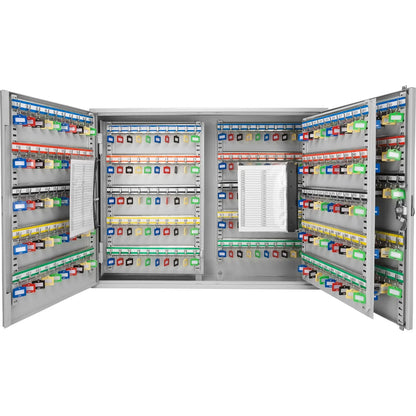 Adjustable key cabinet with lock by Unique Piece Furniture, steel wall storage with numbered hooks on Tampa Home & Garden Store