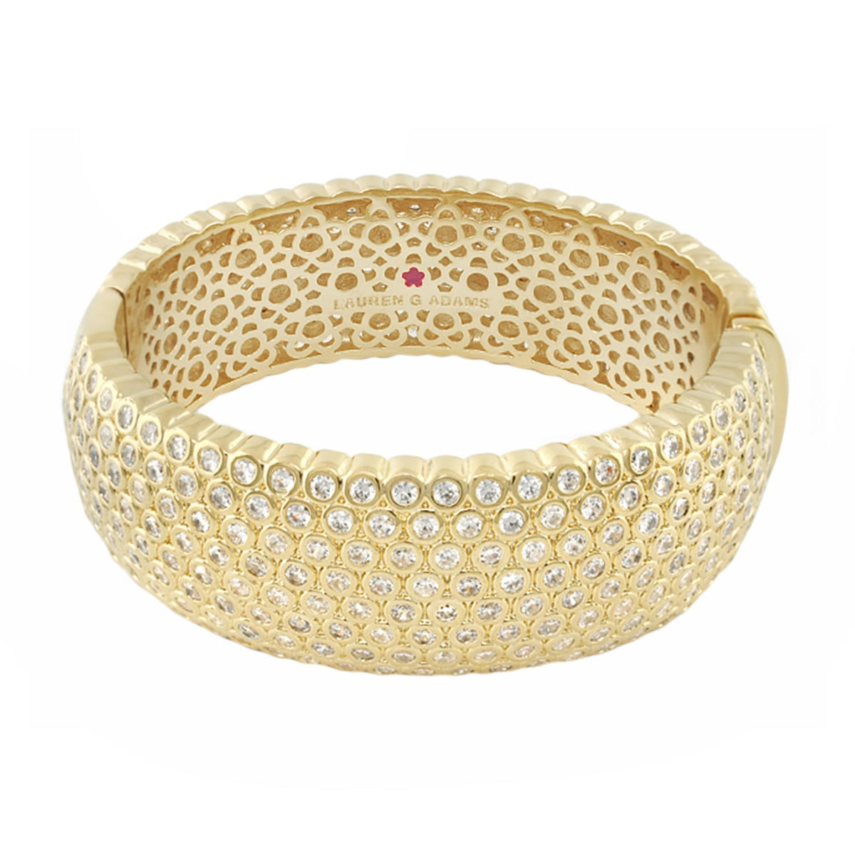 Fun Bubbles Bangle gold-tone eternity bracelet with pavé crystals by Lauren G Adams on Tampa Home & Garden Store