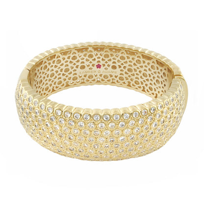 Fun Bubbles Bangle gold-tone eternity bracelet with pavé crystals by Lauren G Adams on Tampa Home & Garden Store