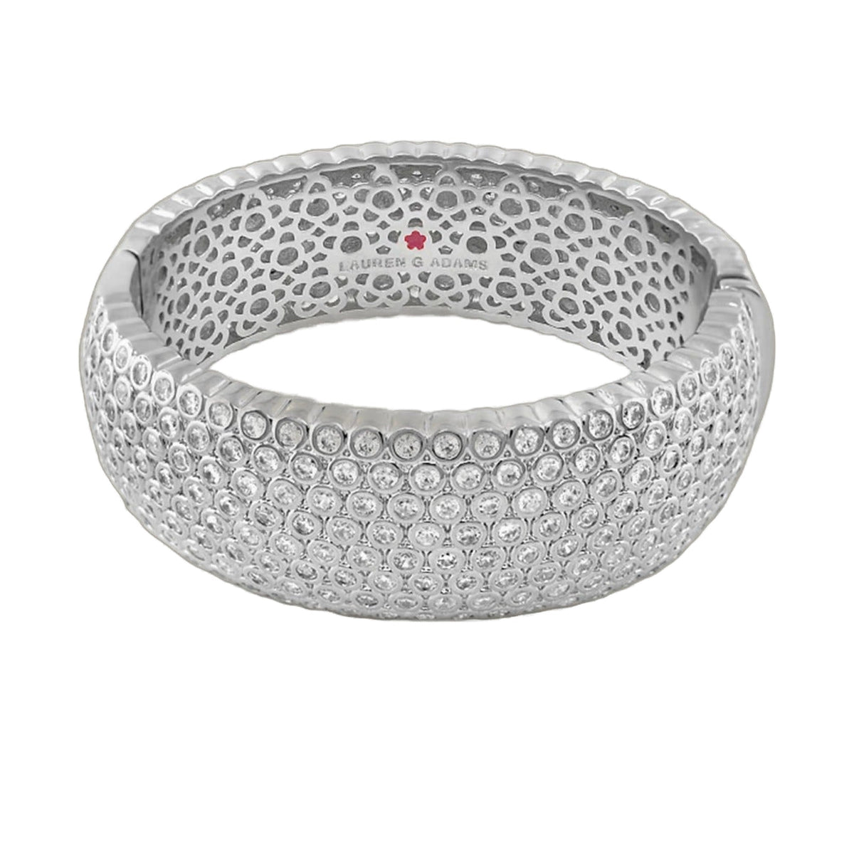 Fun Bubbles Bangle, crystal-studded eternity bracelet in silver tone by Lauren G Adams on Tampa Home & Garden Store
