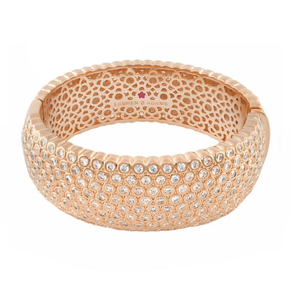 Fun Bubbles Bangle, rose gold eternity bracelet by Lauren G Adams, pavé crystals on Tampa Home & Garden Store