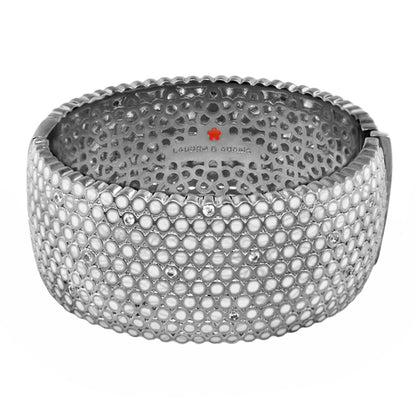 Fun Bubbles Bangle bracelet, silver-tone hinged with safety lock by Lauren G Adams on Tampa Home & Garden Store