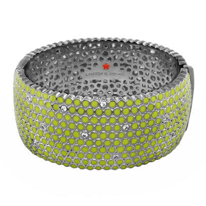 Fun Bubbles Bangle silver hinged bracelet by Lauren G Adams with safety lock on Tampa Home & Garden Store