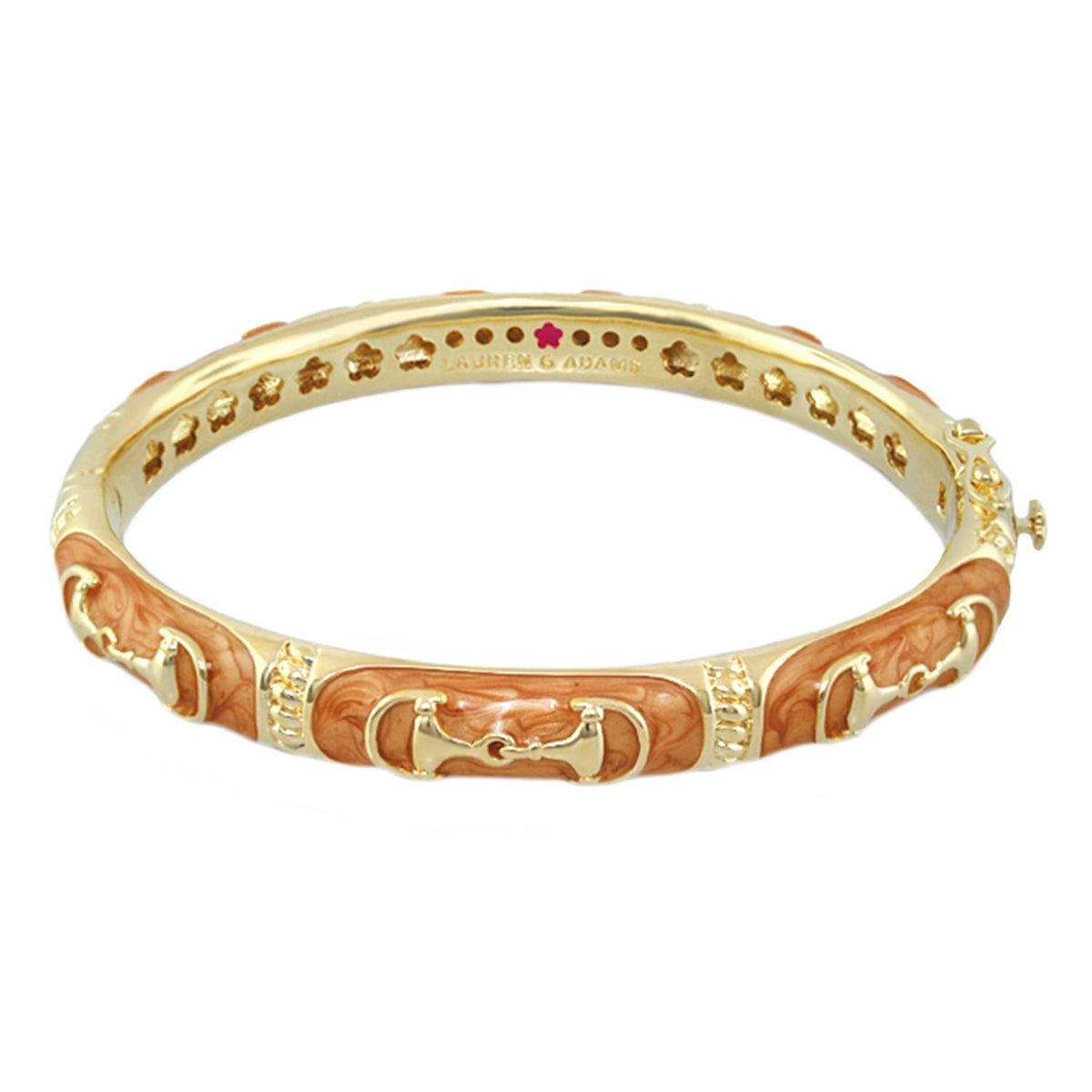 Equestrian Bangle Black Snaffle gold-tone bracelet with horse-bit motif by Lauren G Adams on Tampa Home & Garden Store