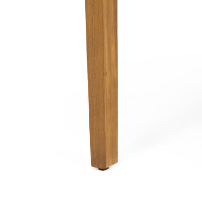 Stamford dining chair leg in acacia wood with natural finish on Tampa Home & Garden Store