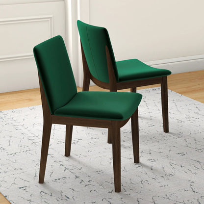 Mid Century Modern Solid Wood Dining Chair Set
