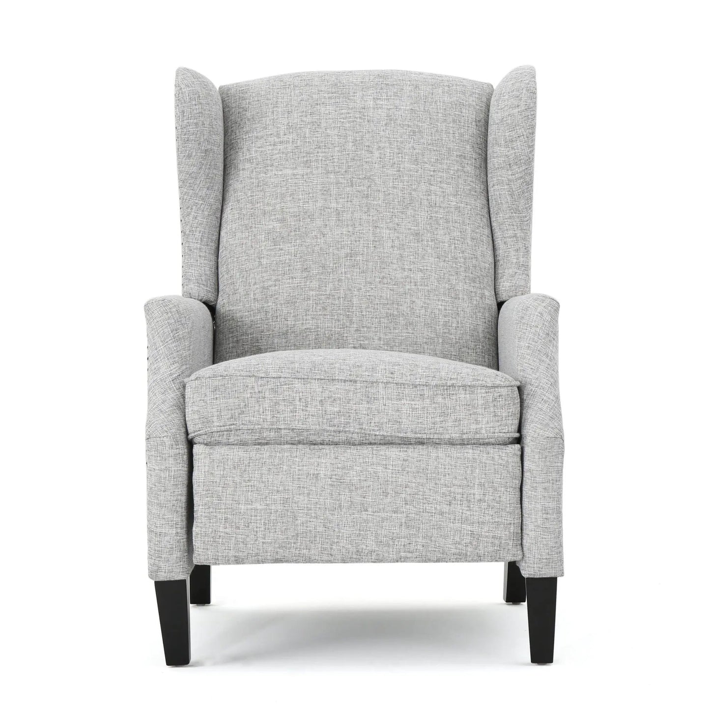 Westeros Wing Back Fabric Upholstered Recliner gray fabric by Unique Piece Furniture on Tampa Home & Garden Store