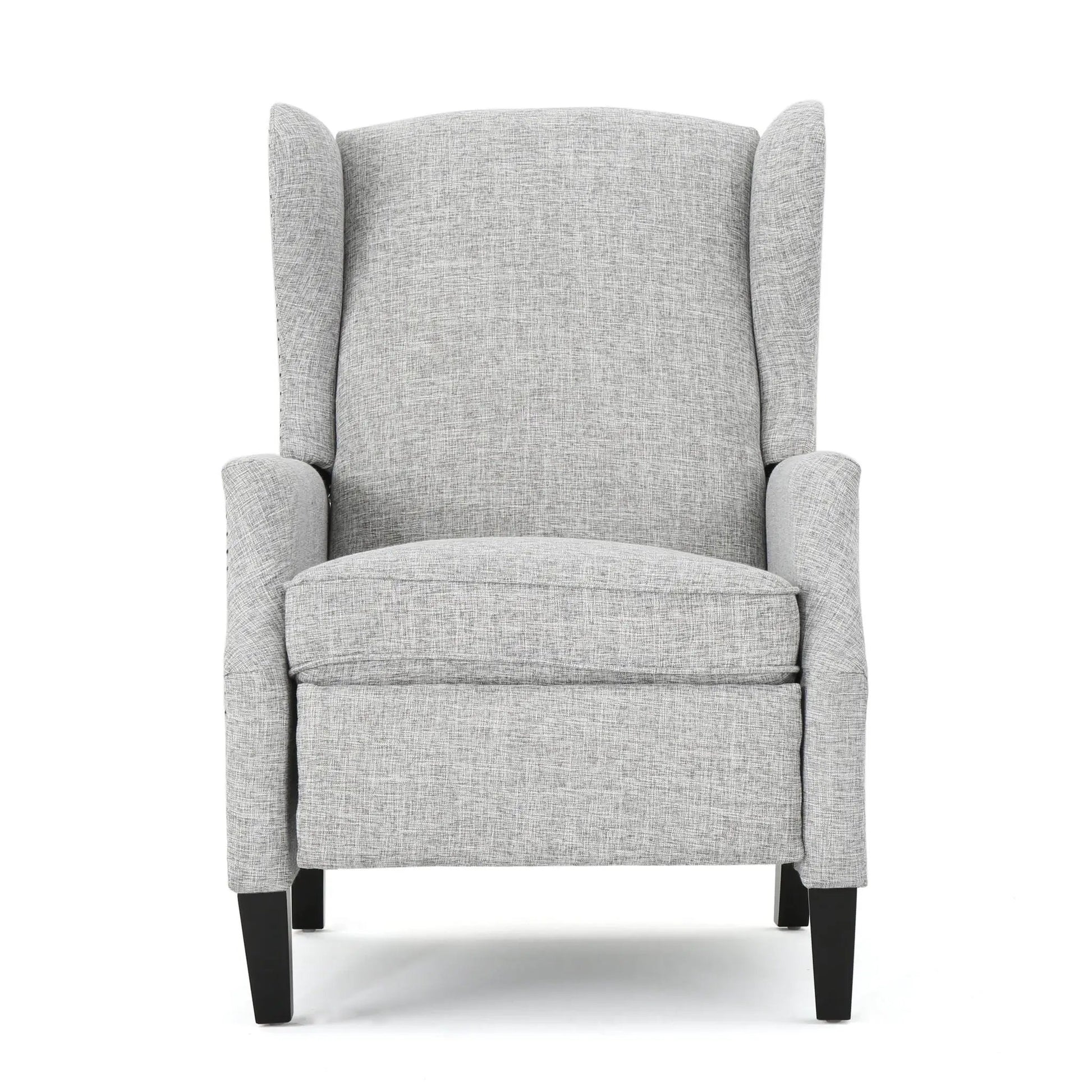 Westeros Wing Back Fabric Upholstered Recliner gray fabric by Unique Piece Furniture on Tampa Home & Garden Store