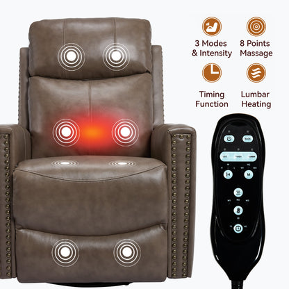 Comfortmax Camel Genuine Leather Recliner
