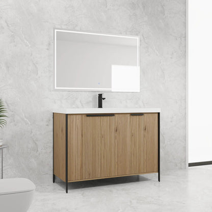 Modern Freestanding Vanity With Resin Sink