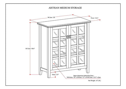 Artisan Handcrafted Medium Storage Cabinet