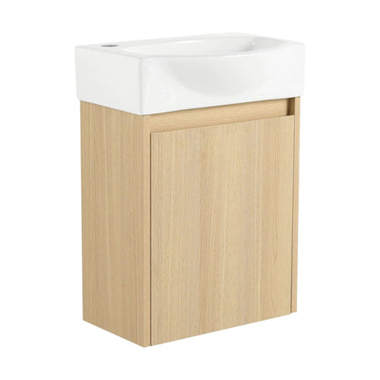 Modern Bathroom Vanity with Ceramic Basin Sink