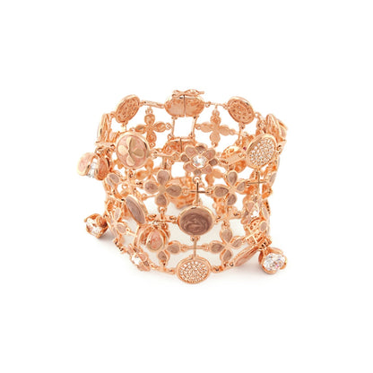 Beautiful Blossom Bracelet by Lauren G Adams, rose gold-tone floral charm design on Tampa Home & Garden Store