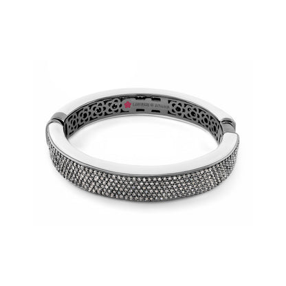 The Glam Bangle silver-tone bracelet with pavé crystal mesh by Lauren G Adams on Tampa Home & Garden Store