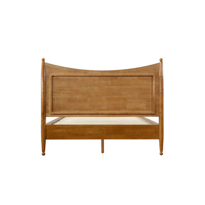 Queen Solid Wood Platform Bed and Headboard