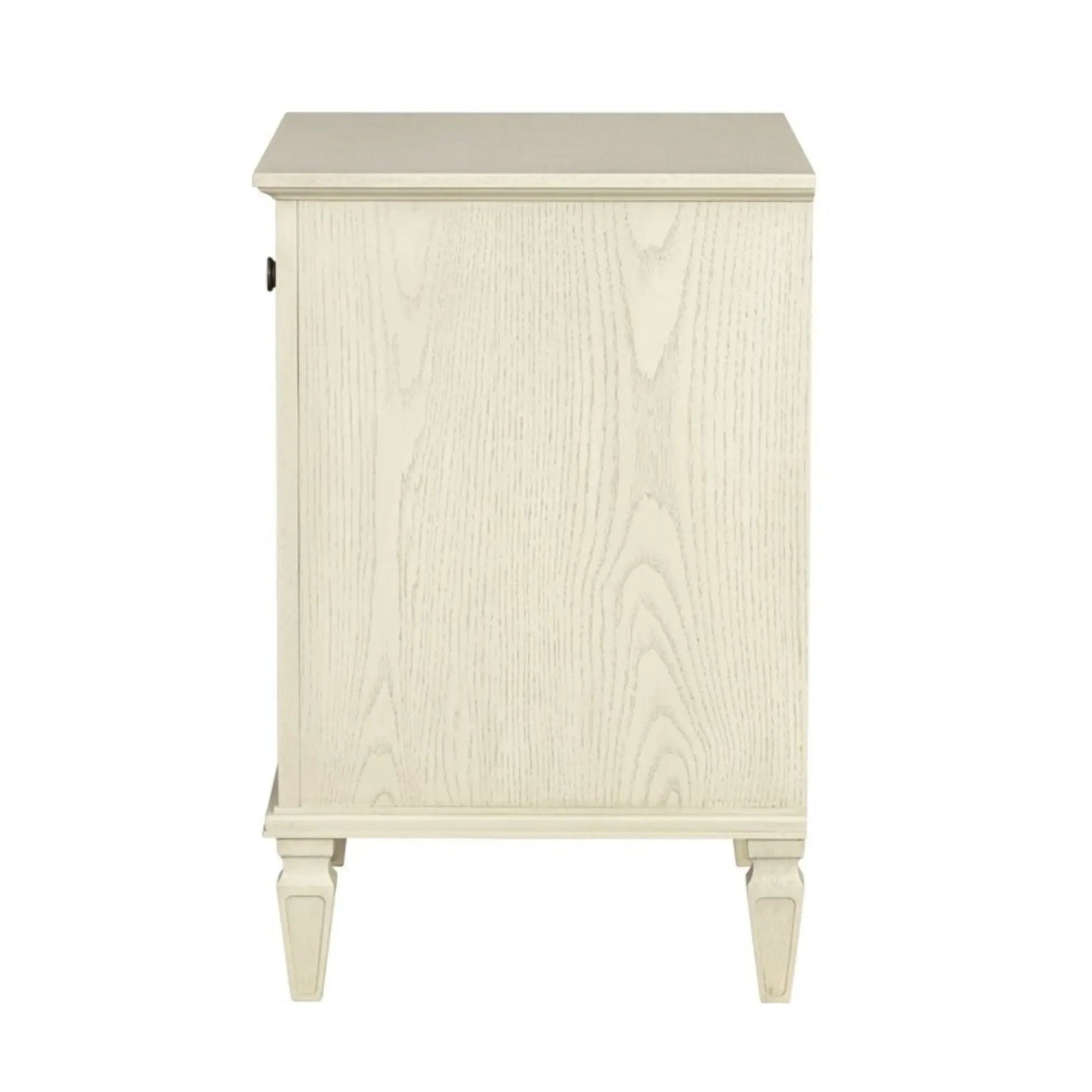 Victoria nightstand with open storage, light oak finish, accent furniture on Tampa Home & Garden Store