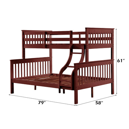 Marita Wooden Bunk Bed and Fixed Right Ladder