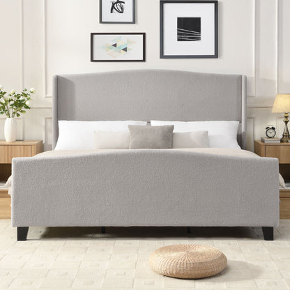 Sturdy Platform Bed Frame and a Padded Headboard