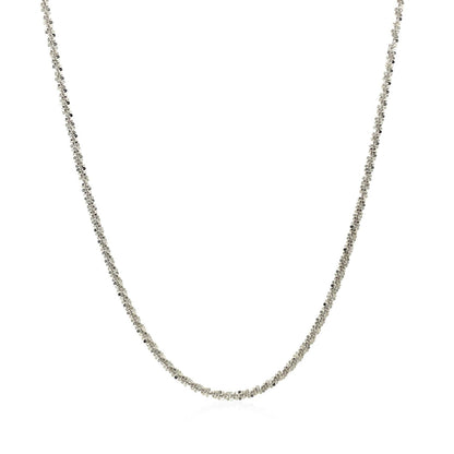 14k white gold sparkle chain necklace 1.5mm by Bids.com on Tampa Home & Garden Store
