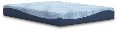 Peak 2.0 10 Memory Foam Mattress light blue top with blue sides Unique Piece Furniture on Tampa on Tampa Home & Garden Store