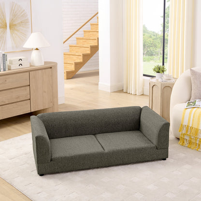 Comfortable oversized pet sofa for medium/large dogs in dark gray fabric by HouseOfZazla on Tampa Home & Garden Store